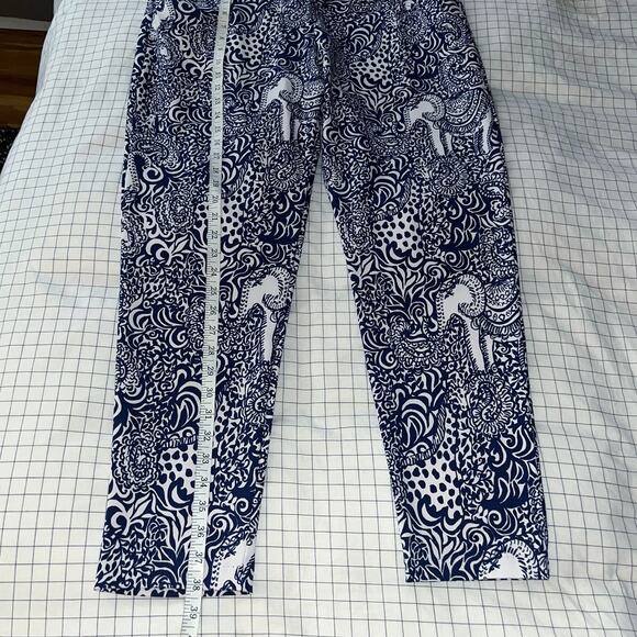 Lilly Pulitzer Luxletic Corso Pants in High Tide Navy Purrfect Set Golf - Picture 6 of 9